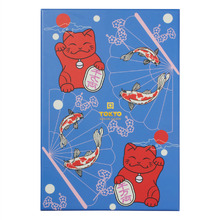 5 Pair Bamboo Chopsticks with Lucky Cat Rests Gift Set